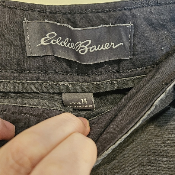 Eddie Bauer heavy cotton gray shorts - Picture 2 of 8
